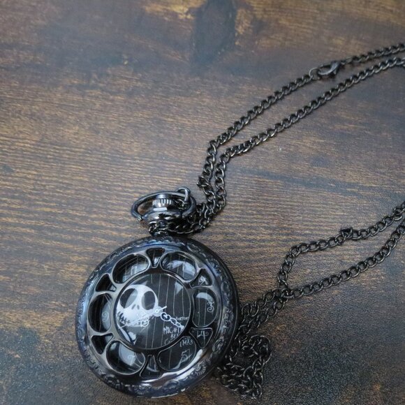 Nightmare Before Christmas Jack Skellington Pocket Watch NO BATTERY - Picture 1 of 5